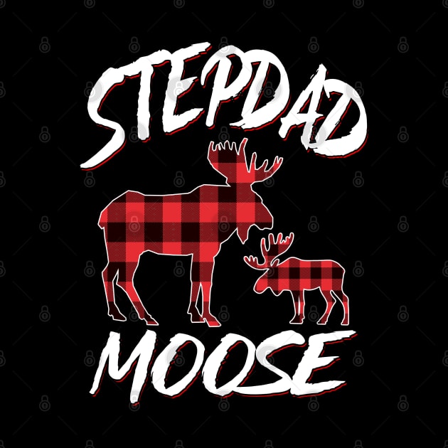 Red Plaid Stepdad Moose Matching Family Pajama Christmas Gift by intelus