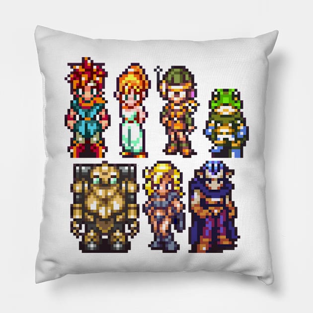 Chrono Trigger Party Sprite Pillow by SpriteGuy95