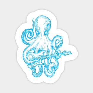 SEEMBO Octopus Playing Guitar Guitarist Music Musician Band Magnet