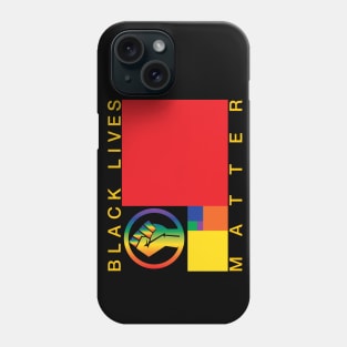 Black Lives Matter - Golden Ratio Rainbow Phone Case