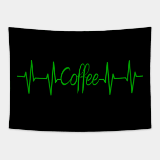 coffee heartbeat Tapestry