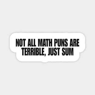 Puns are Terriblethematics, Mathematician Teacher Gift, Math Teacher Gift Magnet