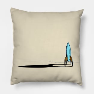 rocket landing Pillow