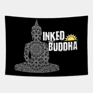 Cool Inked Buddha Buddhism Tattoo Addict Tapestry