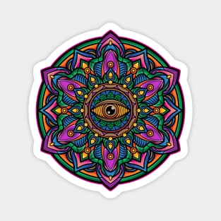 Mandala Indian eye Magnet