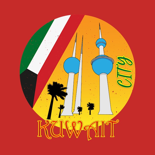 Kuwait City Retro by Admair 