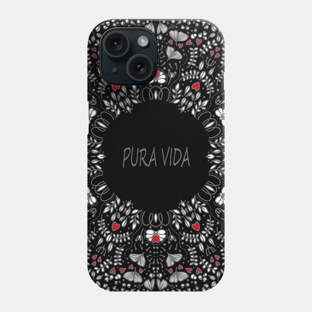 PURA VIDA LOVE Phone Case by MAYRAREINART