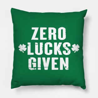 Zero Lucks Given Pillow