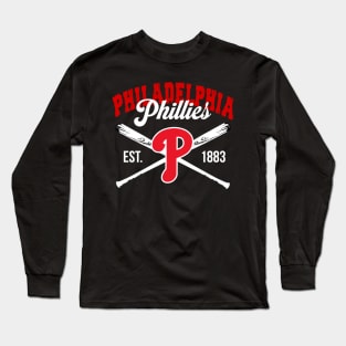 PHILADELPHIA PHILLIES VINTAGE 1980'S MLB LONG-SLEEVE T-SHIRT YOUTH LAR -  Bucks County Baseball Co.