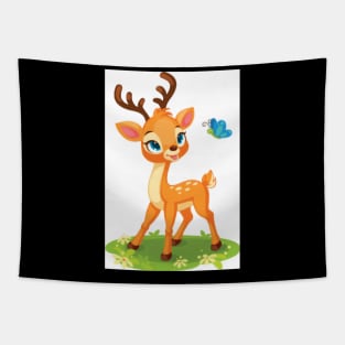 deer kids childrens day Tapestry