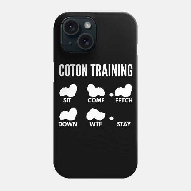 Coton Training Coton de Tulear Tricks Phone Case by DoggyStyles