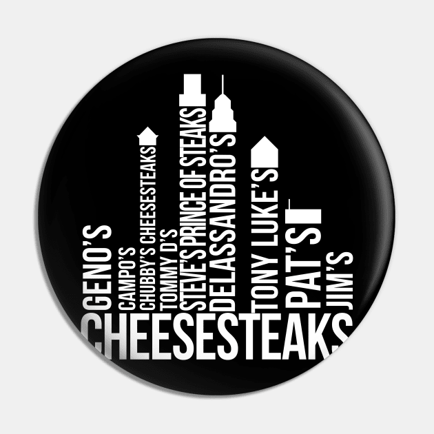 The Cheesesteaks of Philadelphia - White Pin by scornely