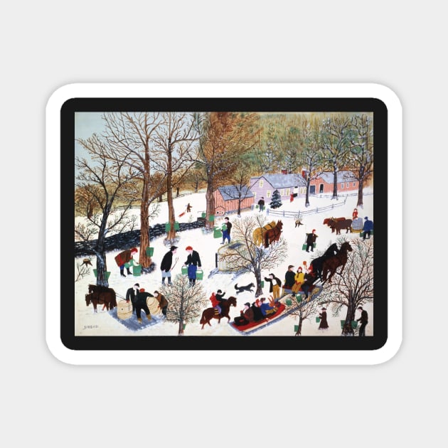 grandma moses Magnet by QualityArtFirst