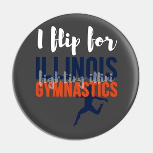 Illinois Gymnastics Pin