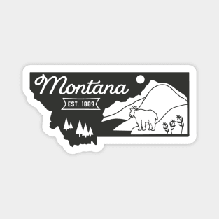 Montana State Graphic Magnet