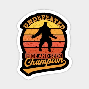 Bigfoot Undefeated Hide And Seek Champion Magnet