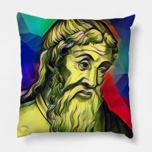 Strabo Colourful Portrait | Strabo Artwork 7 Pillow