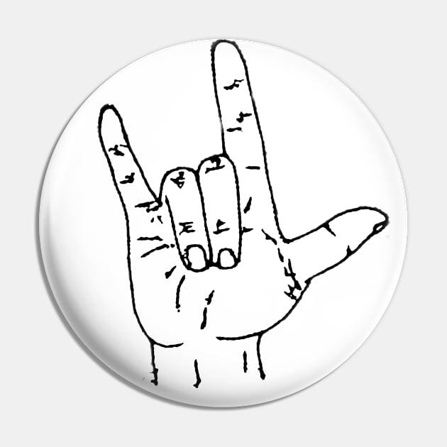 Rock On / I Love You Pin by trentond