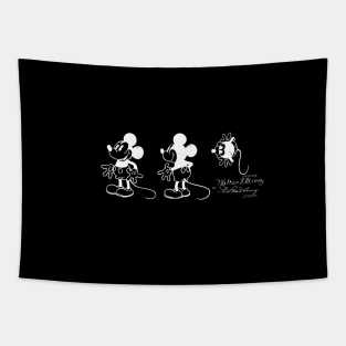 Cartoon Figure Vintage Patent Drawing Tapestry