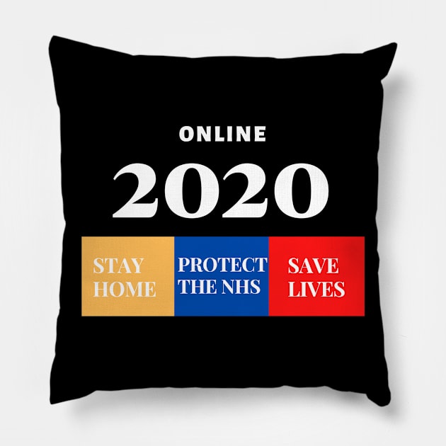 Stay Home 2020 Pillow by Pro-tshirt