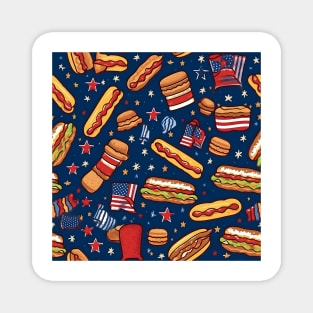 Patriotic 4th of July Pattern 22 Magnet