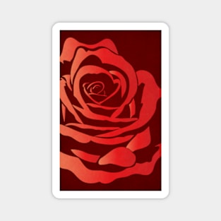 Red Rose Magnet