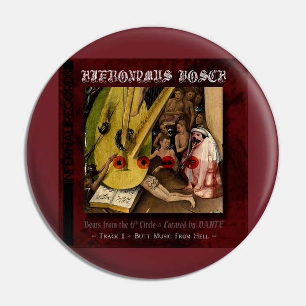 Hieronymus Bosch Cheeky Butt Music Pin by AnimaSomnia