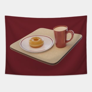 Maple donut and hot chocolate Tapestry