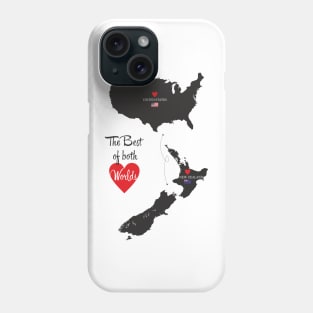 The Best of both Worlds - United States - New Zealand Phone Case