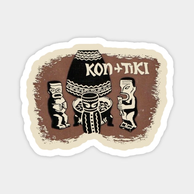 Kon Tiki Magnet by MindsparkCreative