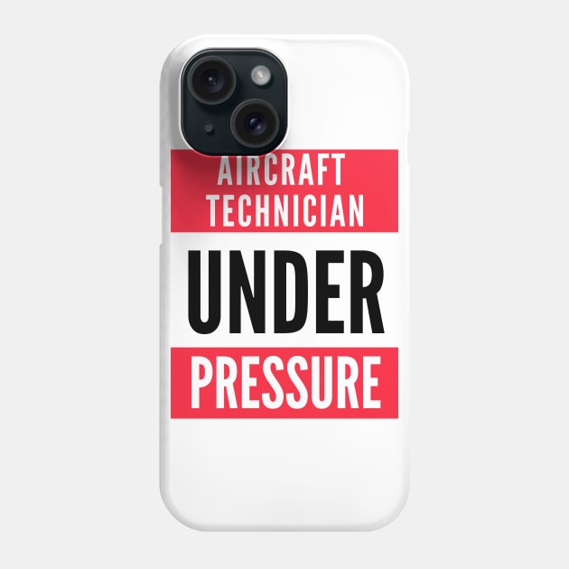 Aircraft Maintenance Technician Under Pressure Phone Case by Jetmike