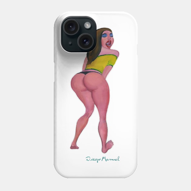 Sensual girl 2 Phone Case by diegomanuel