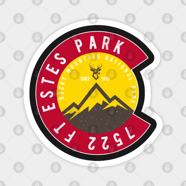 Estes Park Colorado Rocky Mountain National Magnet by PlusAdore