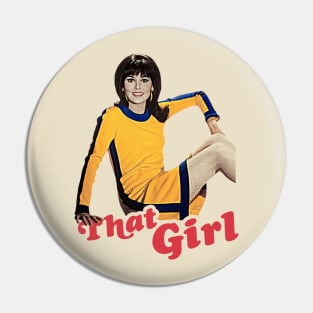 That Girl // Marlo Thomas Retro FanArt Tribute Pin