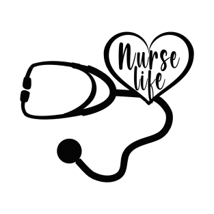 Nurse life. Nursing school health care hero. Perfect present for mom mother dad father friend him or her T-Shirt