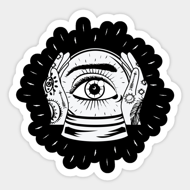 Psychic Crystal Ball Fortune Tellers Fortune Teller Sticker Teepublic Au