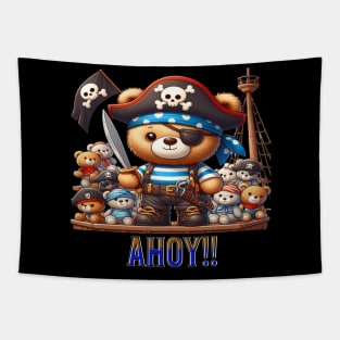 Pirate teddy bear Tapestry