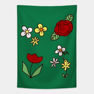 Cute Flowers Tapestry