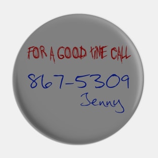 Jenny 8675309 Pin