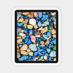 Beach pebble art Magnet