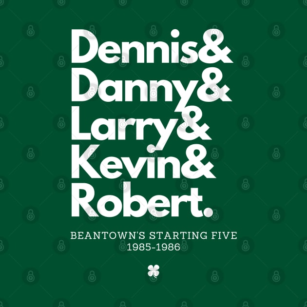 1985-1986 Boston's Starting Five! by capognad