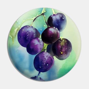 Purple Grapes Pin