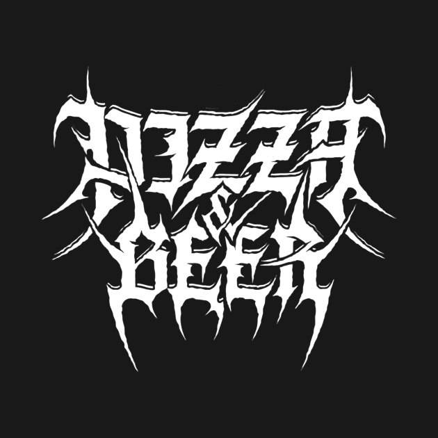 Pizza and Beer Death Metal Black Snack by danielfarisaj