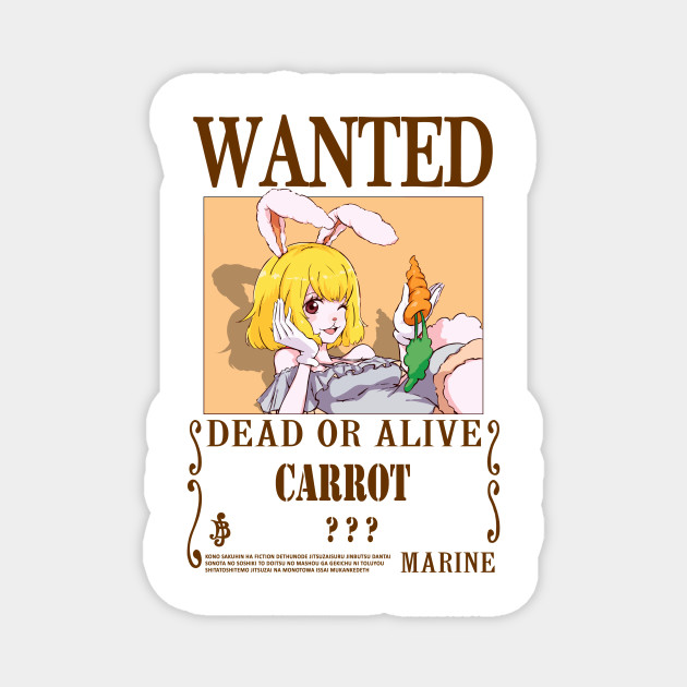 Carrot One Piece Wanted Carrot One Piece Magnet Teepublic Carrot One Piece Wanted Carrot One Piece Magnet Teepublic