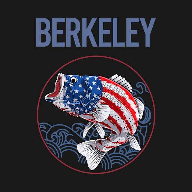 USA Flag Fish Berkeley by rosenbaumquinton52