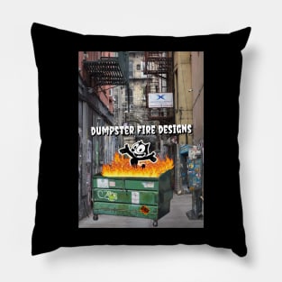 Dumpster Fire Designs Pillow