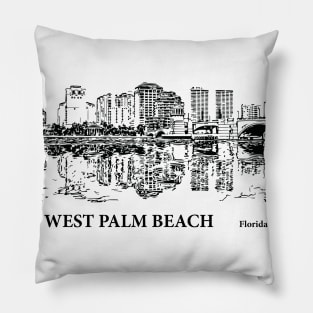 West Palm Beach Florida Pillow