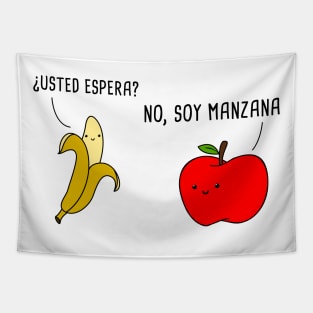 Usted Espera - Spanish Puns Collection Tapestry