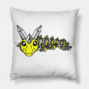 Demigender Pride Fidget Crystal Dragon Pillow