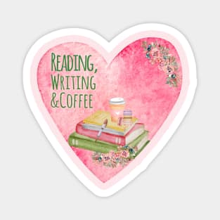 Reading, Writing & Coffee Magnet